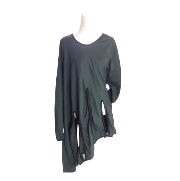 Cynthia Ashby Dresses & Skirts - NWT Cynthia Ashby 100% Cotton Tunic Dress Grey & Black Size XL